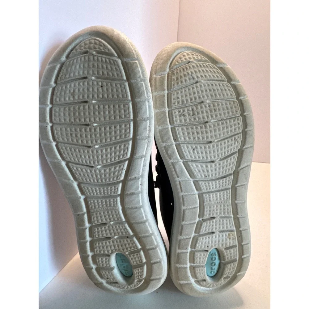 Crocs LiteRide Pacer Navy Blue Light Blue Sneakers 205234 Women Size 6